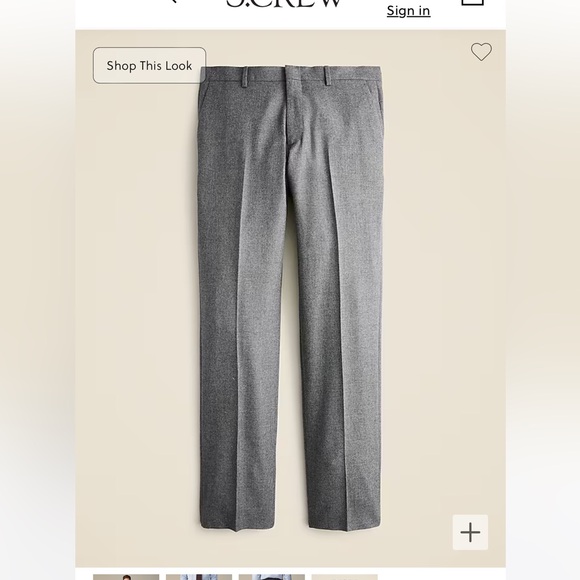 JCrew Charcoal Ludlow slim pants 34x30 - Picture 3 of 8